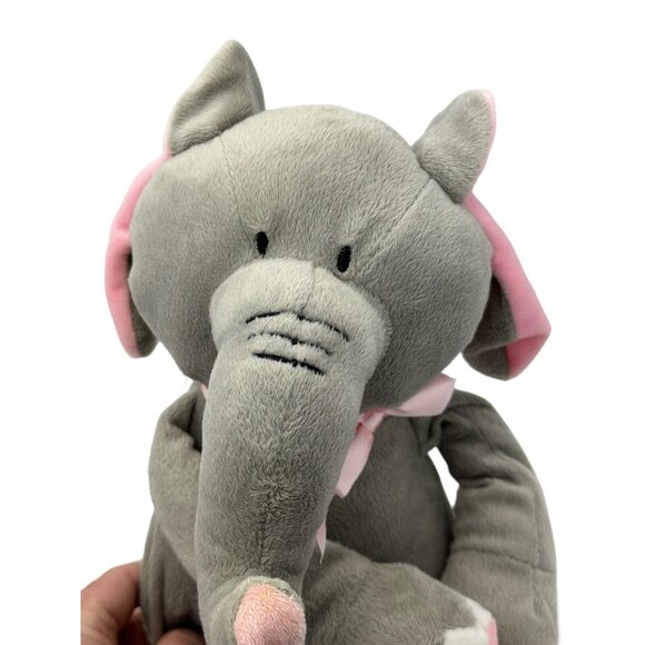 Burton and burton plush elephant gray and pink EUC soft fluffy - Picture 6 of 6